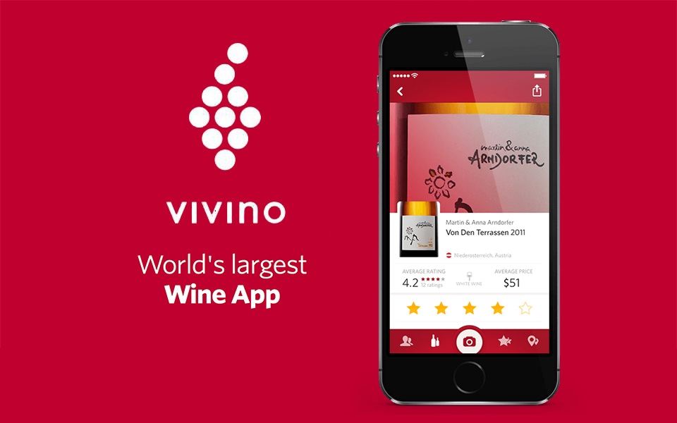 Vivino แอปแสดงเรตติ้งโดยเฉลี่ยของไวน์ขวดนั้น